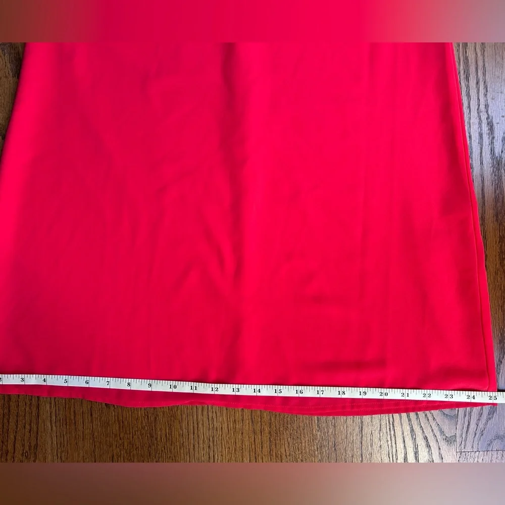 Vince Camuto Front Ruffled Sleeve Coral Dress - Picture 6 of 7